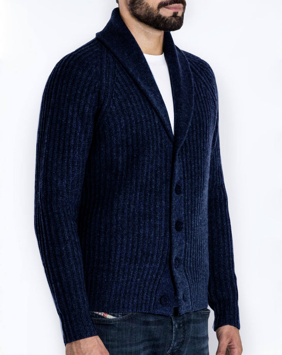 Langarm-Cardigan für Herren, Strickpullover