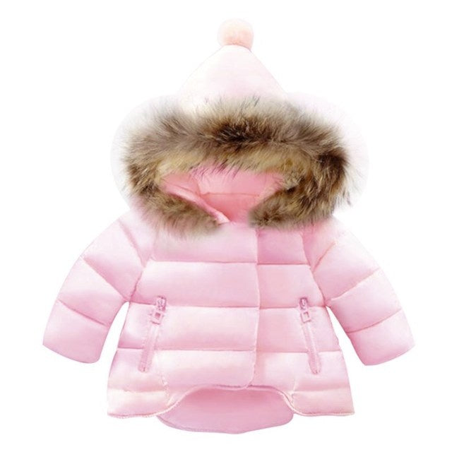 Girls padded jacket padded down jacket