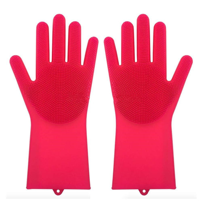 Silicone Heat-resistant Cleaning Brush Scrubbing Gloves