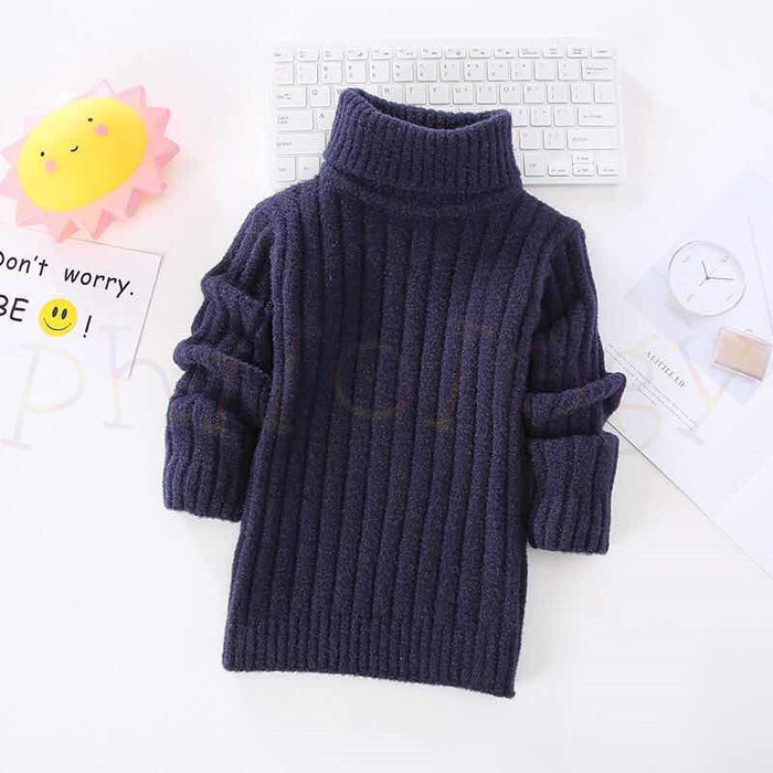 Spring And Autumn Baby Turtleneck Sweater