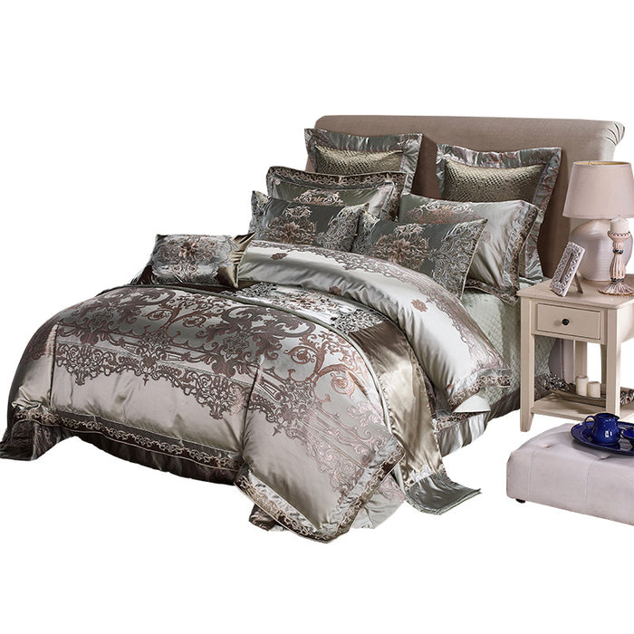 High grade 1.8 Satin Jacquard Bedding Set