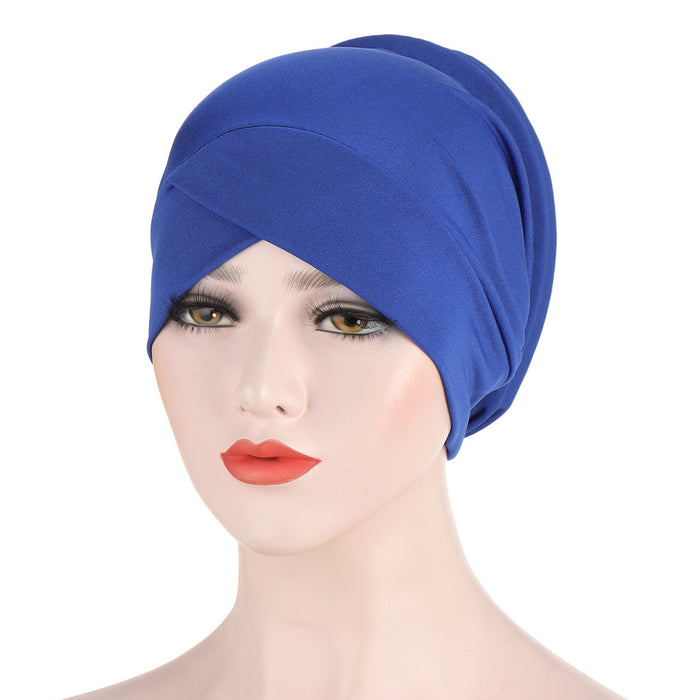 Muslim solid color turban hat