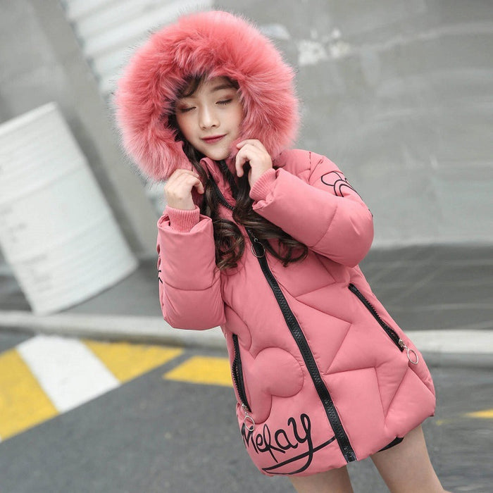 Girl Thickened Korean Style Cotton-padded Jacket