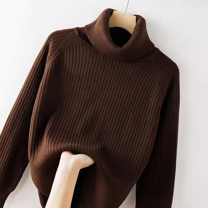 Turtleneck Bottoming Shirt Oversized Knit Sweater