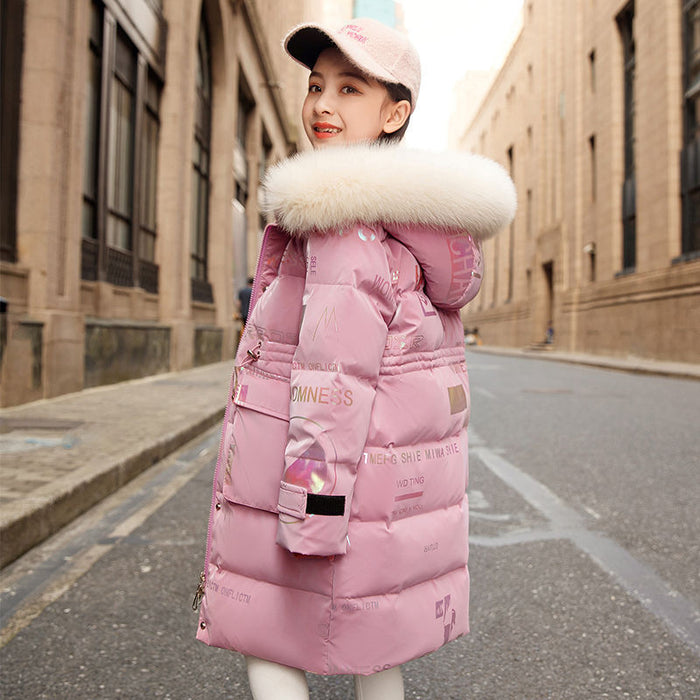 Children's Long Winter Down Padded Coat