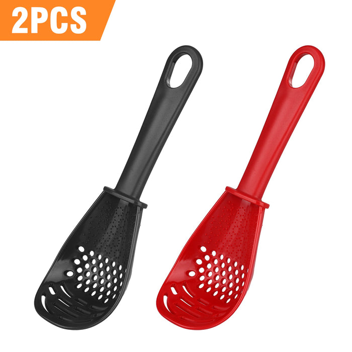 2PCS Kitchen Cooking Spoon Tool Multifunction Scoop Soup Skimmer Heat Resistant Kitchen Cooking Spoon - Muska storeMuska storemuskastore