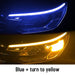 2pcs Led DRL Car Daytime Running Lights Flexible Waterproof Auto Turn Signal Yellow Brake Side Headlights Light - Muska storeMuska storemuskastore