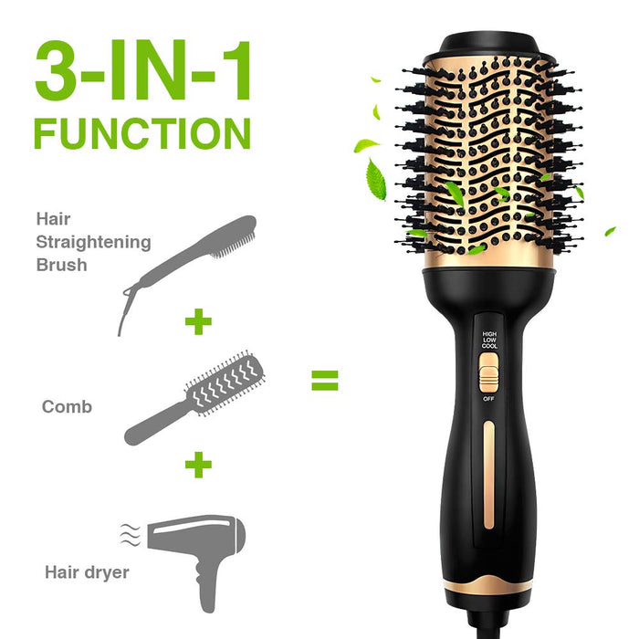 3 In 1 Hair Dryer brush hot air comb one step hair brush dryer styler air blow hot air brush - Muska storeMuska storemuskastore