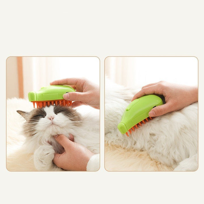 3 In 1 Pet Steam Brush Cat Dog Cleaning Steamy Spray Massage Beauty Comb Hair Removal Grooming Supplies Pets Accessories - Muska storeMuska storemuskastore