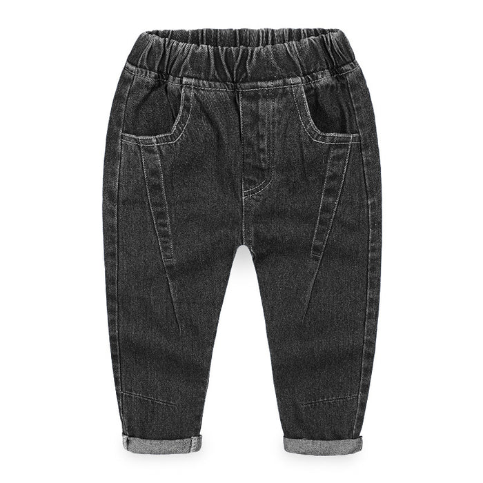 Boys black jeans long pants