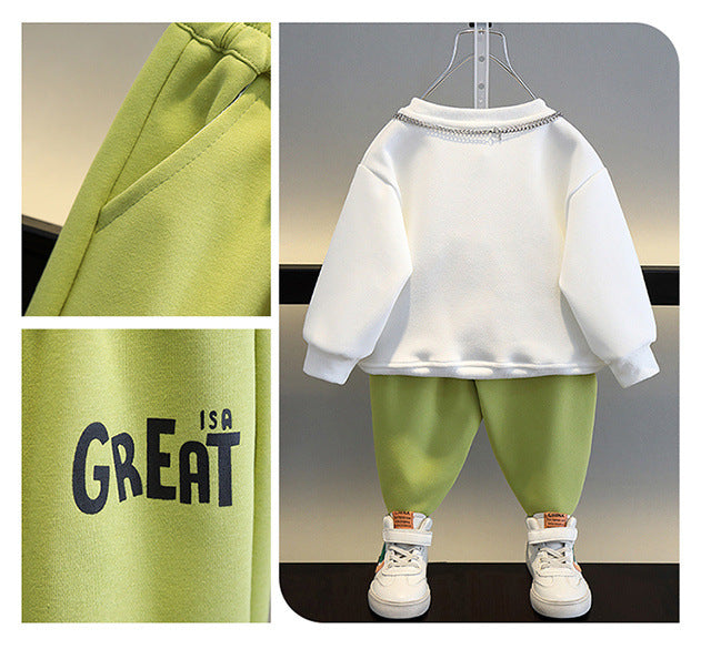 Boys' Sweater Set Cool And Handsome Two Piece