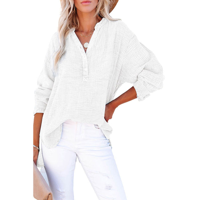 Loose Casual Style Cotton Pullover