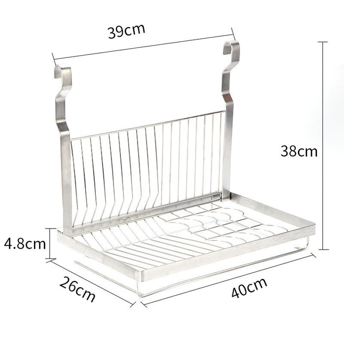 Stainless Steel Kitchen Organizer Multifunction Dish Drying Rack Wall Hanging Storage Holder Tableware Shelf Drainer 8 Types
