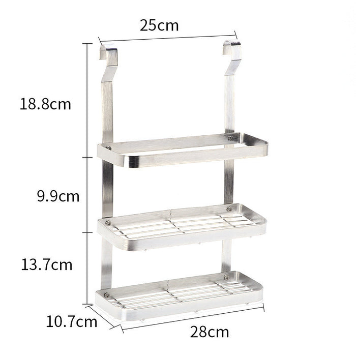 Stainless Steel Kitchen Organizer Multifunction Dish Drying Rack Wall Hanging Storage Holder Tableware Shelf Drainer 8 Types