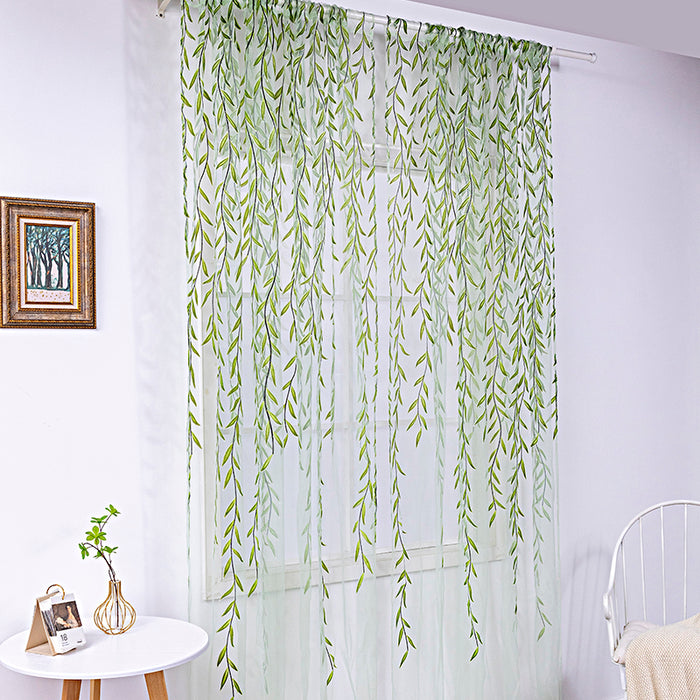 Inverted Willow Wicker Offset Printing Curtains Printing Window Screens Living Room Balcony Window Screens