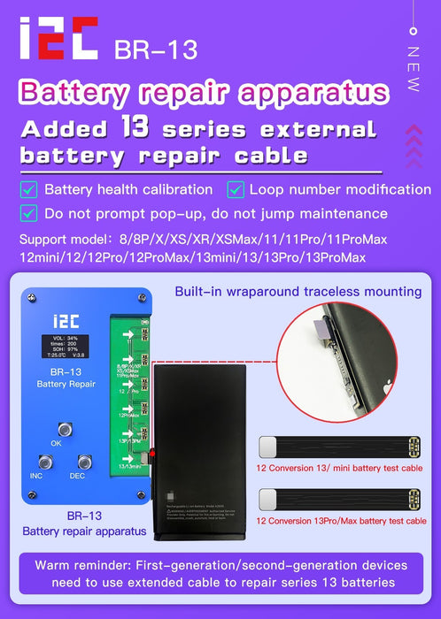 Battery Data Recovery Instrument Corrects The Efficiency Of External Wiring. Reset The Battery Cell Capacity