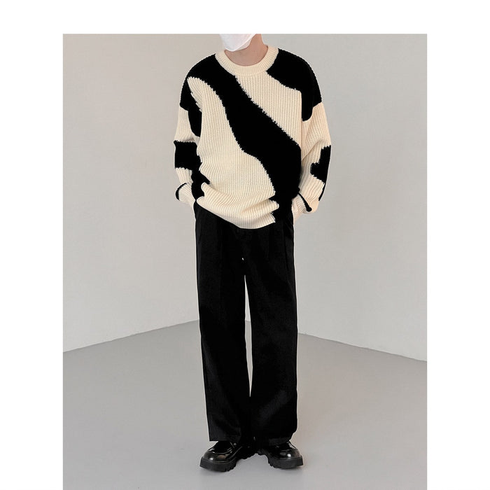 Sweater Boys Cow Bump Color Pullover Sweater