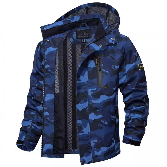 New Casual Fall Men's Long Sleeve Hooded Jacket Coat