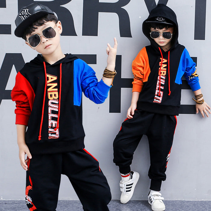 Boys spring suit new Korean children's clothing in the big boy boy long-sleeved sports two-piece suit tide clothes