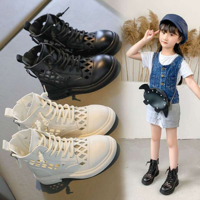 Children's Short Boots Thin Net Boots Hollow