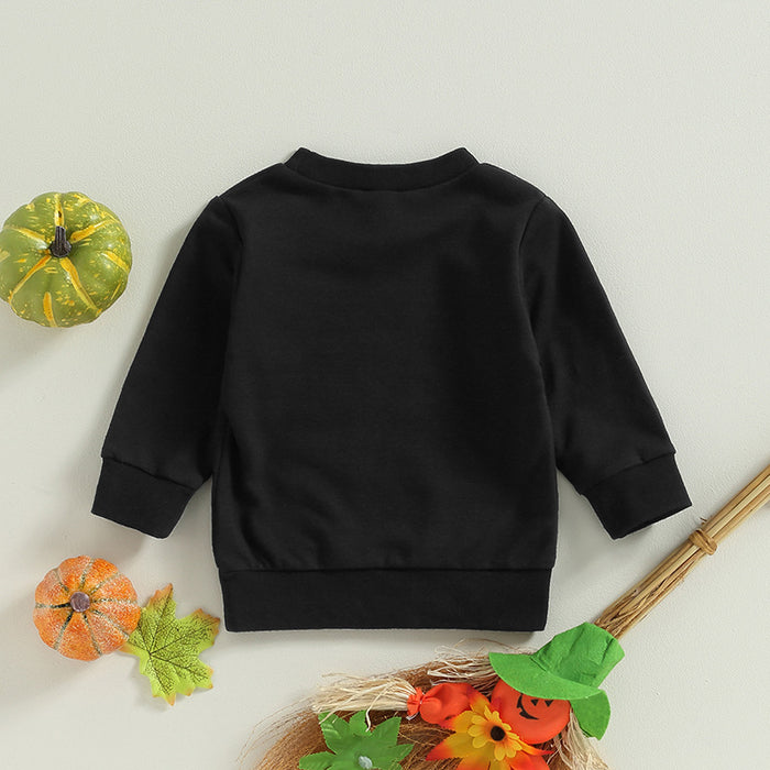 New Autumn Halloween Long-sleeved Printed Sweater For Boys And Girls Children's Bottoming Shirt Top