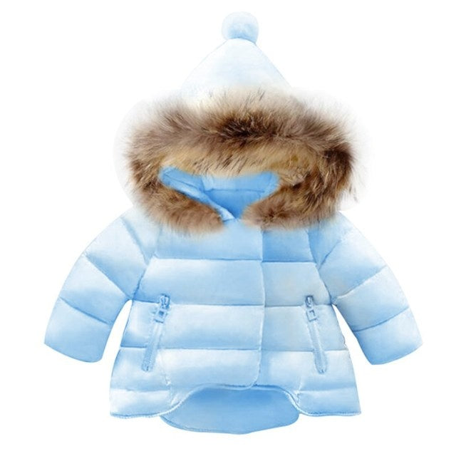 Girls padded jacket padded down jacket