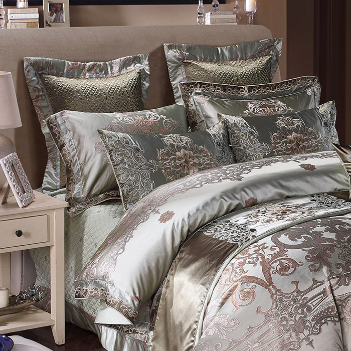 High grade 1.8 Satin Jacquard Bedding Set