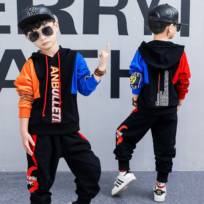 Boys spring suit new Korean children's clothing in the big boy boy long-sleeved sports two-piece suit tide clothes