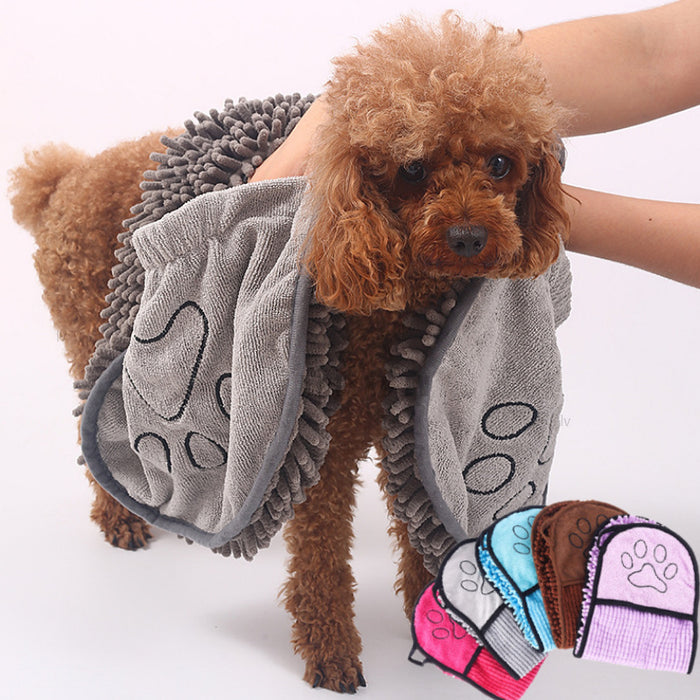 Dogs Cats Towels Super Absorbent Dog Bathrobe Microfiber Bath Towels Quick-Drying Cat Bath Towel For Pets Towel Dog Towels Pet Products