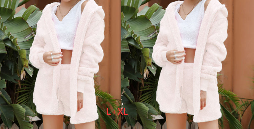 European And American Winter Plush Homewear Leisure Suit