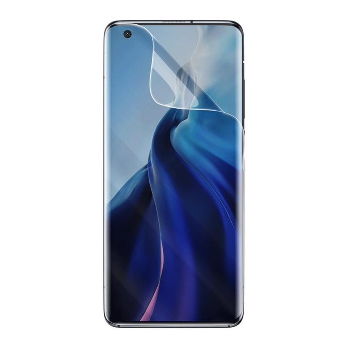 Full Screen Curved Hydrogel Film For Xiaomi 11 11 Pro Two Pieces Transparent