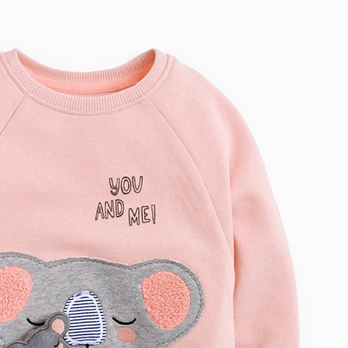 Autumn And Winter Cartoon Girls Sweater Long-sleeved Round Neck Children's Sweater