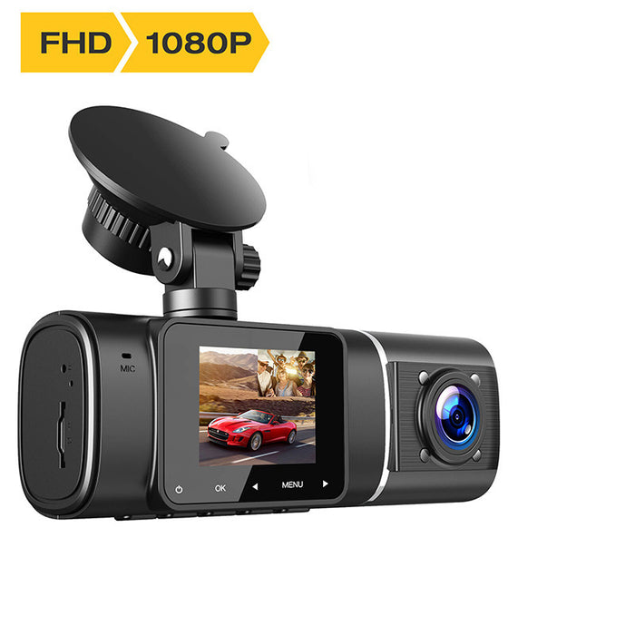 High-definition Night Vision Dual-lens Driving Recorder 1.5-inch Screen Wide-angle Shooting