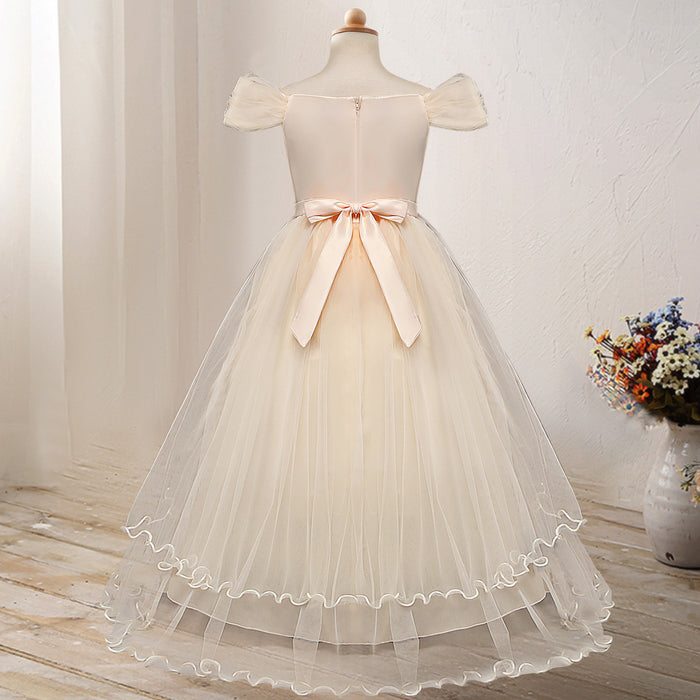 One-shoulder Princess Flower Dress Costume