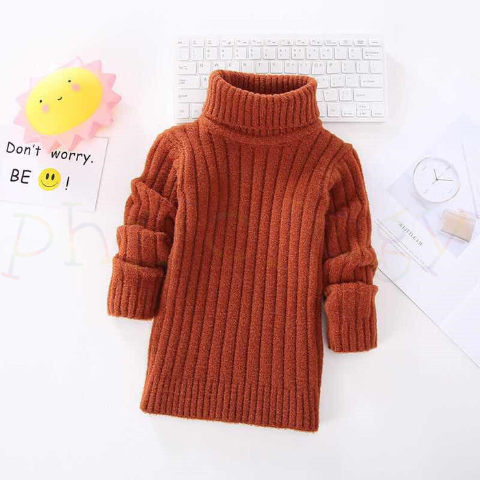 Spring And Autumn Baby Turtleneck Sweater