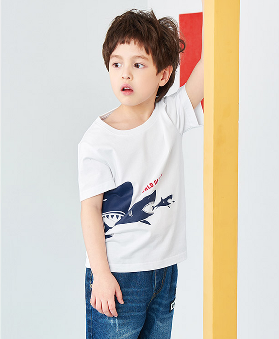 Summer Children's Wear Korean Fashion Children's Short Sleeve T-Shirt Cotton Kids Clothes Summer Boy Half Sleeve Top