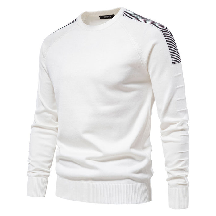 Men Casual Crew Neck Plus Size Sweater