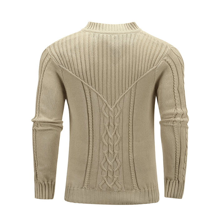 Mode Männer Einfarbig Warm Jacquard Männer Pullover