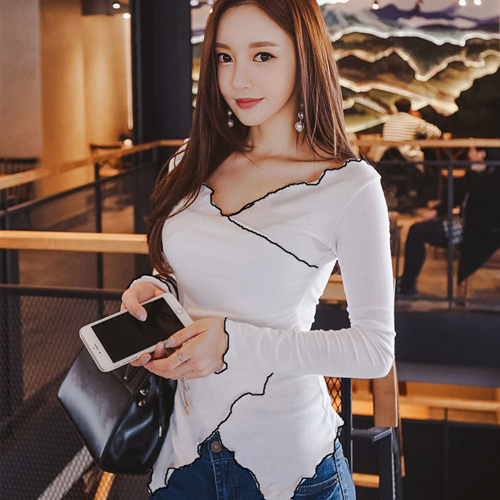 Women's  Wooden Ear White T-shirt Tops