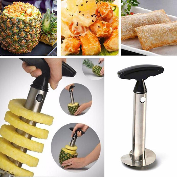 Pineapple Peeler Stainless Steel  Pulp Separator  Corer  Core Puller Fruit Tools