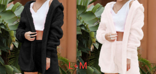 European And American Winter Plush Homewear Leisure Suit