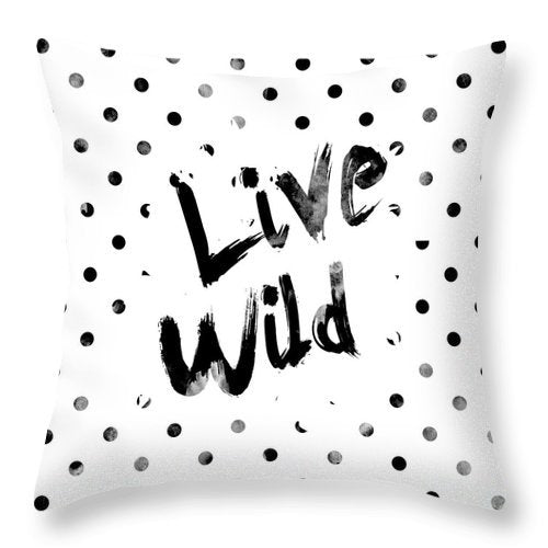 Simple Black and White Peach Skin Pillowcase