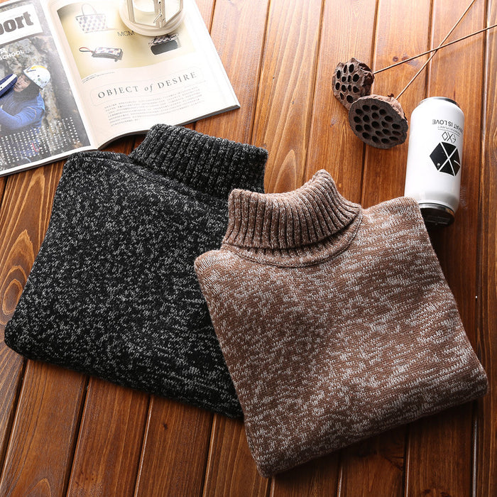 Autumn And Winter New Sweater Knit Sweater Men's Turtleneck Sweater Men