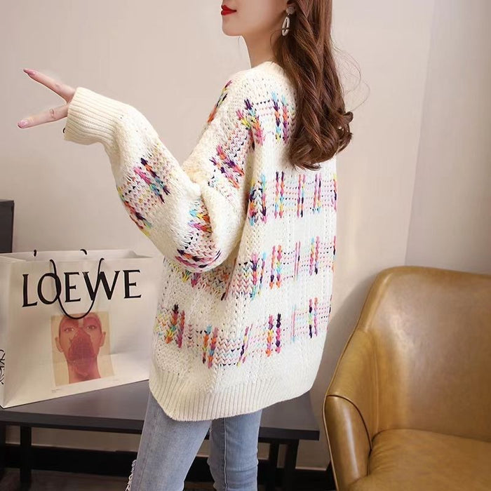 Lazy Style Loose Knit Sweater College