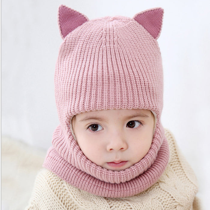 Baby winter scarf hat