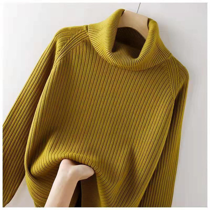 Turtleneck Bottoming Shirt Oversized Knit Sweater