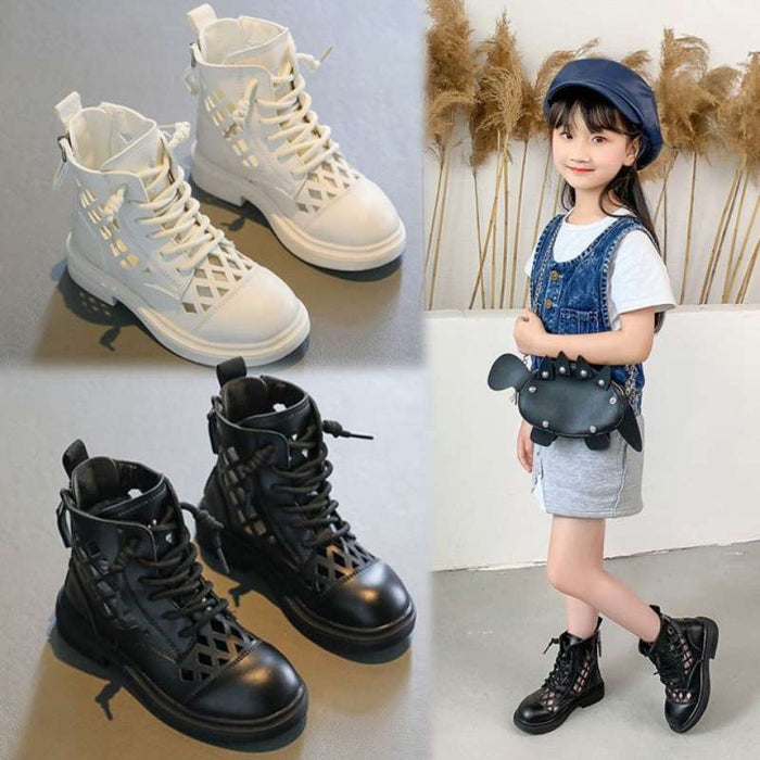 Children's Short Boots Thin Net Boots Hollow