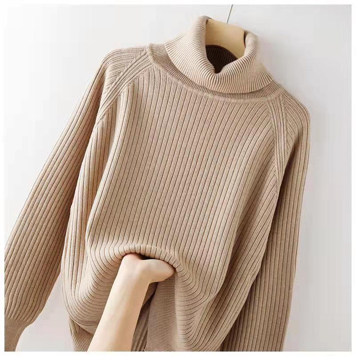 Turtleneck Bottoming Shirt Oversized Knit Sweater