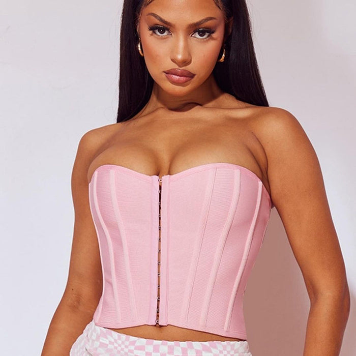 Off-shoulder Short Hot Girl Waist Top