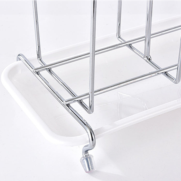 Simple And Practical Kitchen Domestic Glass Drain Rack Portable